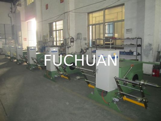 Χάλκινο σύρμα Double Twist Bunching Machine Multiple Drawing Bobbins Active Pay Off