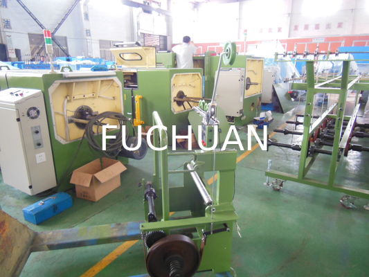 Τύπος πλαισίου Copper Wire Double Twist Bunching Machine Passive Pay Off Apple Green