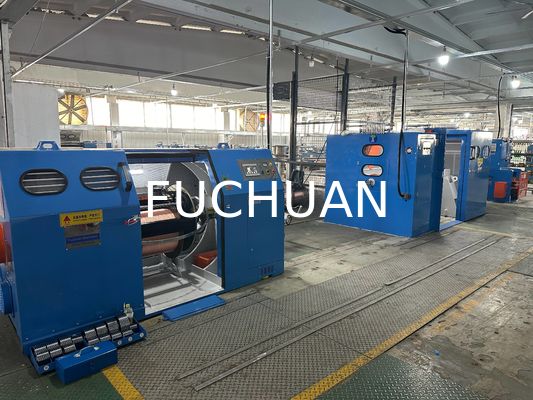Αυτόματη διασύνδεση 100-350kg h Μηχανή συσσώρευσης σύρματος χαλκού 100m min Ταχύτητα