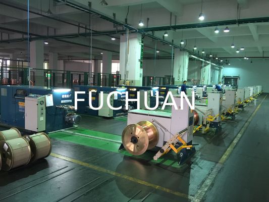 Χάλκινο σύρμα Double Twist Bunching Machine Multiple Drawing Bobbins Active Pay Off