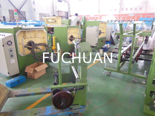 Τύπος πλαισίου Copper Wire Double Twist Bunching Machine Passive Pay Off Apple Green