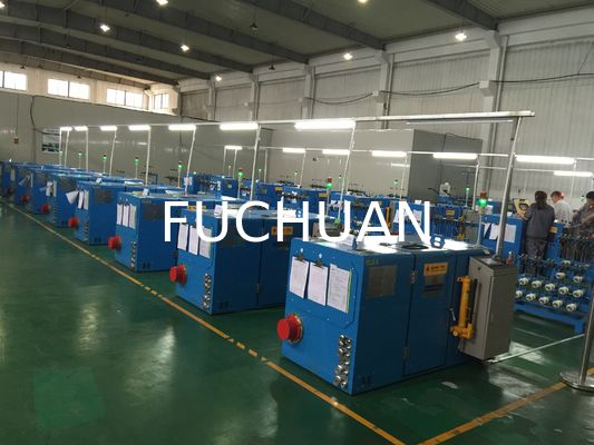 Μηχάνημα περιστροφής καλωδίων 7,5 Kw FUCHUAN 2,5 Kgf Sky Blue Wire Buncher Εξοπλισμός