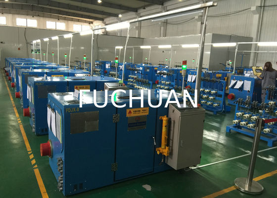 7000 Twist Copper Wire Twisting Machine Bunching 0.05mm - 0.28mm Μονόσύρμα