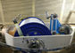 Η μπλε μηχανή συστροφής καλωδίων ουρανού με φ400 × φ25×276 πληρώνει μακριά το μασούρι