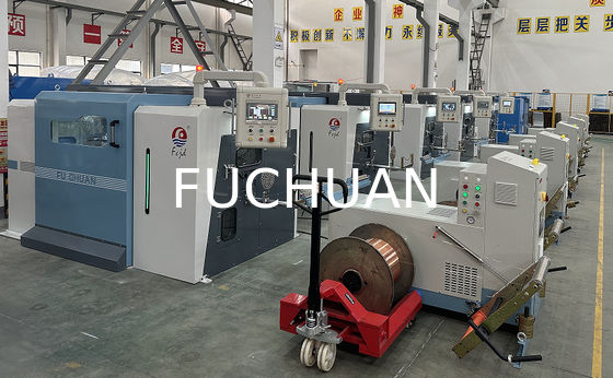 Ηλεκτρονικές θέσεις Fuchuan High Speed ​​Double Twisting Stranding Machine Bunching σύρματα από χαλκό